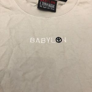 Off White Babylon Logo Skate Tee